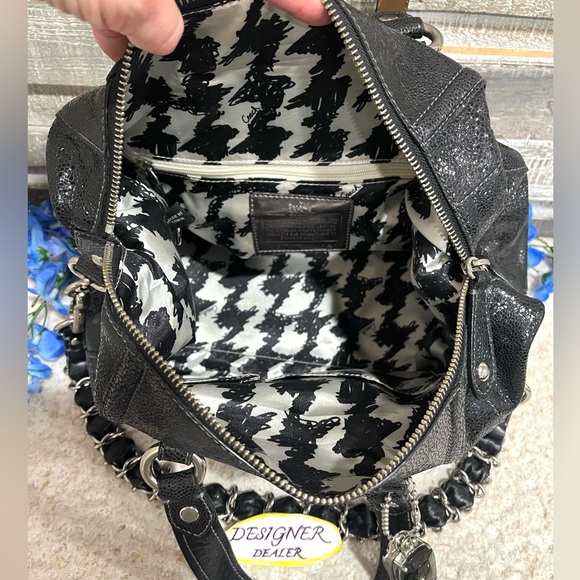 COACH Madison Claire Shimmer Leather Convertible Satchel GUC 14232 RARE! - Picture 12 of 13